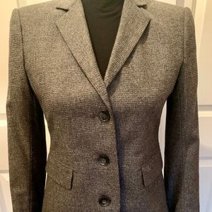 Theory 'Ediona' - Charcoal Virgin Wool Blazer